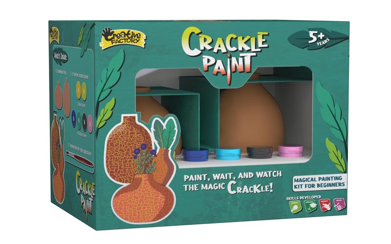 Creative Factory Crackle Paint Magical Painting Kit for Kids Age 5+ - Image 1